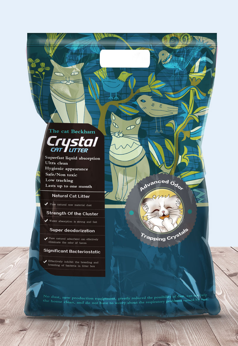 猫小贝猫砂包装袋设计图